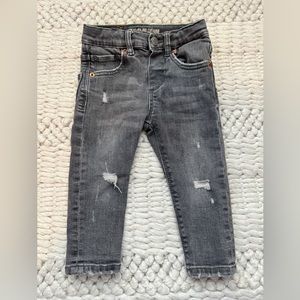 Zara “The Slim Denim” Distressed Gray Jeans - 9-12 Months